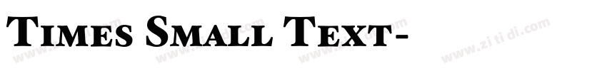 Times Small Text字体转换
